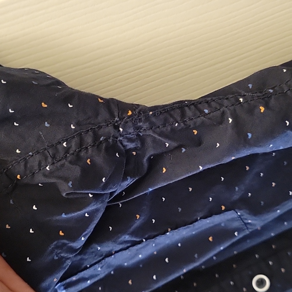 Navy Multi-Colored Heart Button-Up - Picture 6 of 8